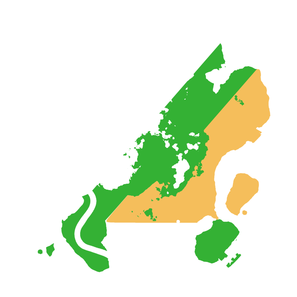 Biome Rust Map: Procedural Map, Size: 2500, Seed: 164327011