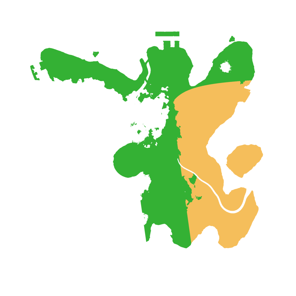 Biome Rust Map: Procedural Map, Size: 2500, Seed: 1398785564