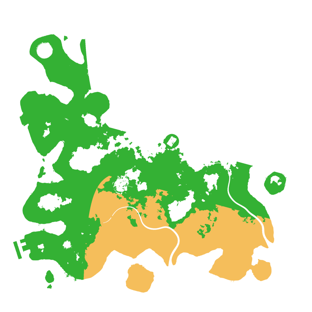 Biome Rust Map: Procedural Map, Size: 3500, Seed: 1830478566