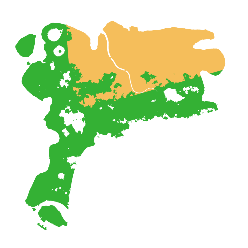 Biome Rust Map: Procedural Map, Size: 3500, Seed: 3251988
