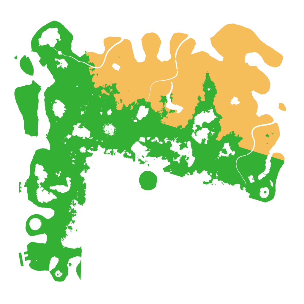 Biome Rust Map: Procedural Map, Size: 4500, Seed: 2118446392