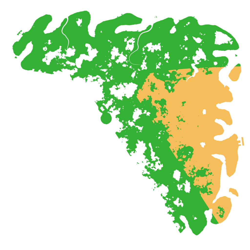 Biome Rust Map: Procedural Map, Size: 6000, Seed: 60123