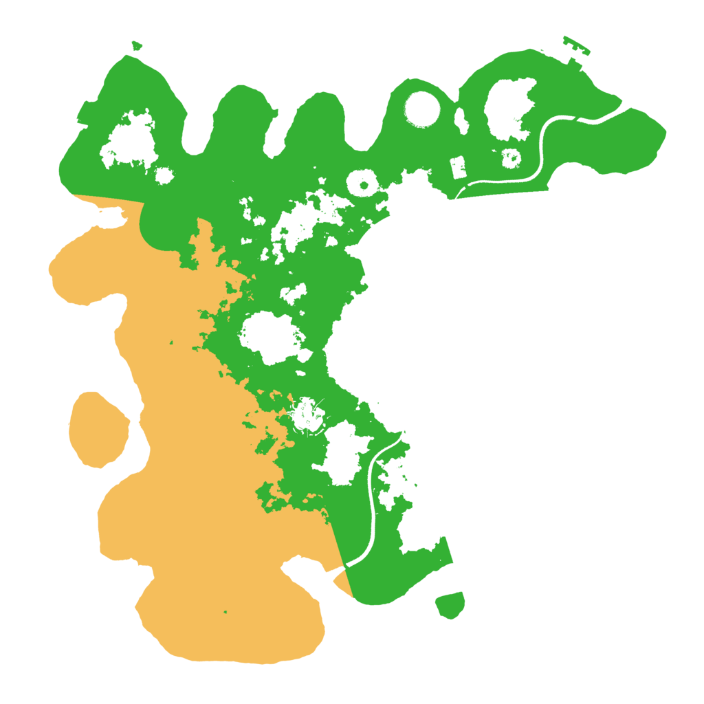 Biome Rust Map: Procedural Map, Size: 3500, Seed: 850520036
