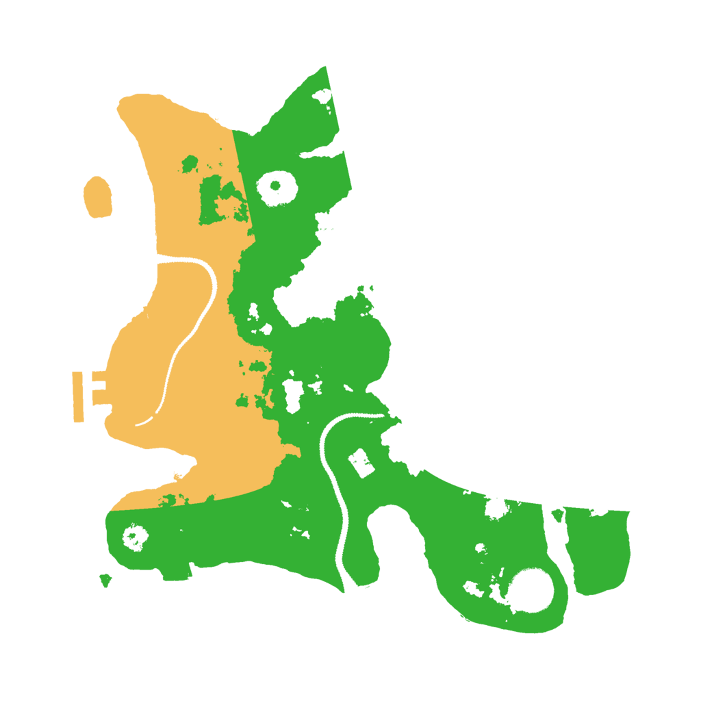 Biome Rust Map: Procedural Map, Size: 2800, Seed: 199590048
