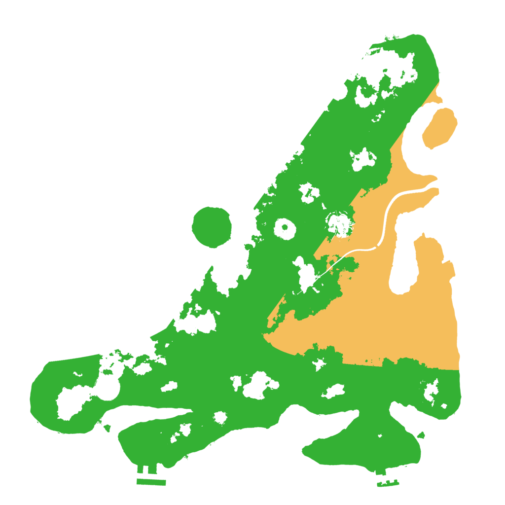 Biome Rust Map: Procedural Map, Size: 3500, Seed: 9687124