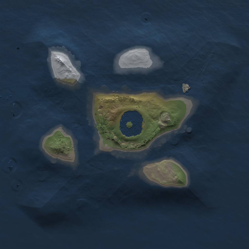 Rust Map: Procedural Map, Size: 1500, Seed: 447787049, 1 Monuments