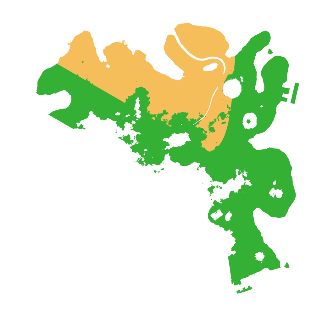 Biome Rust Map: Procedural Map, Size: 3100, Seed: 77493568
