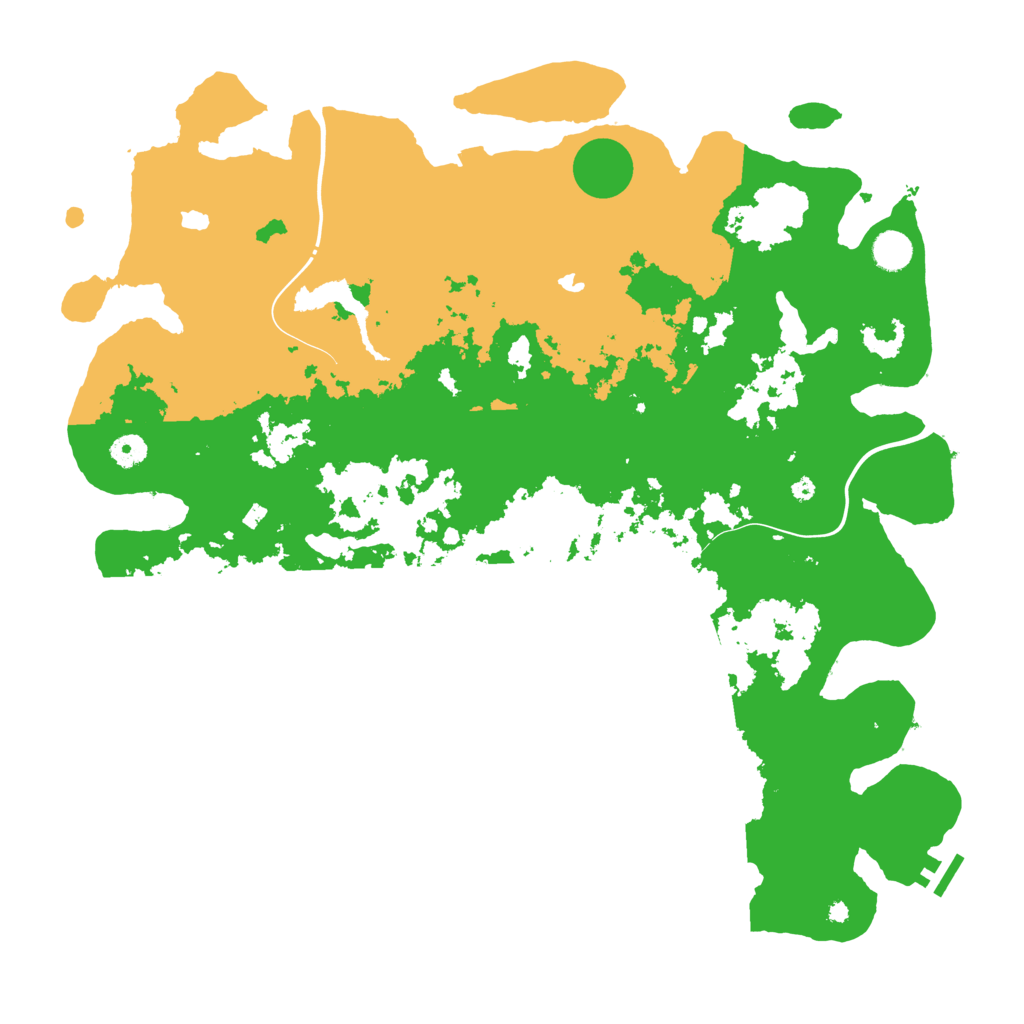 Biome Rust Map: Procedural Map, Size: 4500, Seed: 1386625