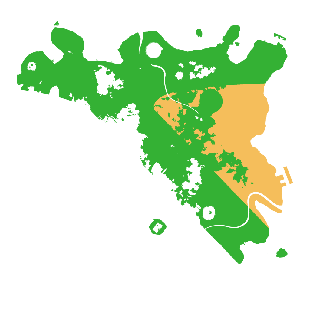 Biome Rust Map: Procedural Map, Size: 3500, Seed: 9814860
