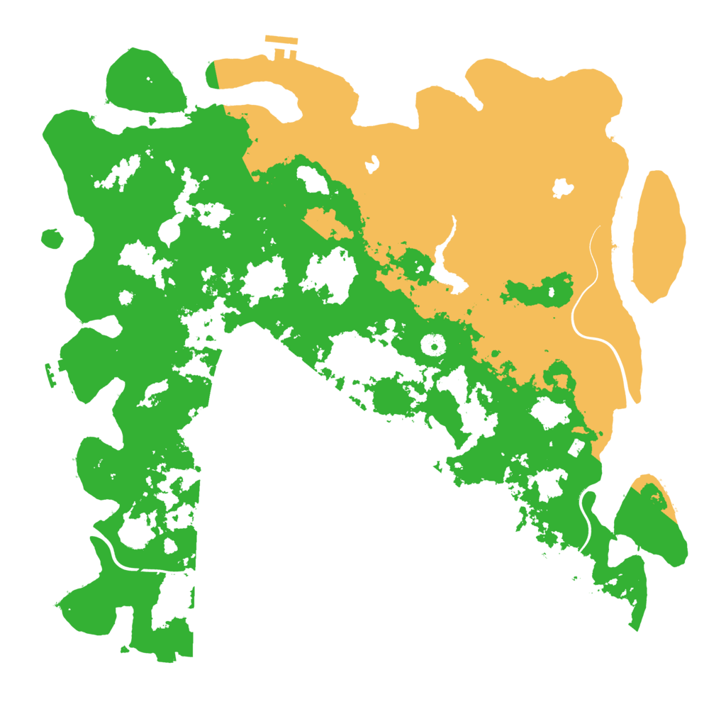 Biome Rust Map: Procedural Map, Size: 4500, Seed: 6745674