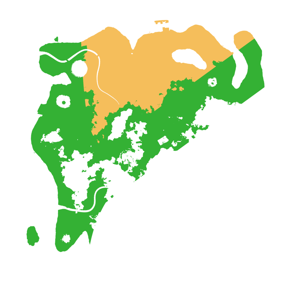 Biome Rust Map: Procedural Map, Size: 3300, Seed: 1602621766