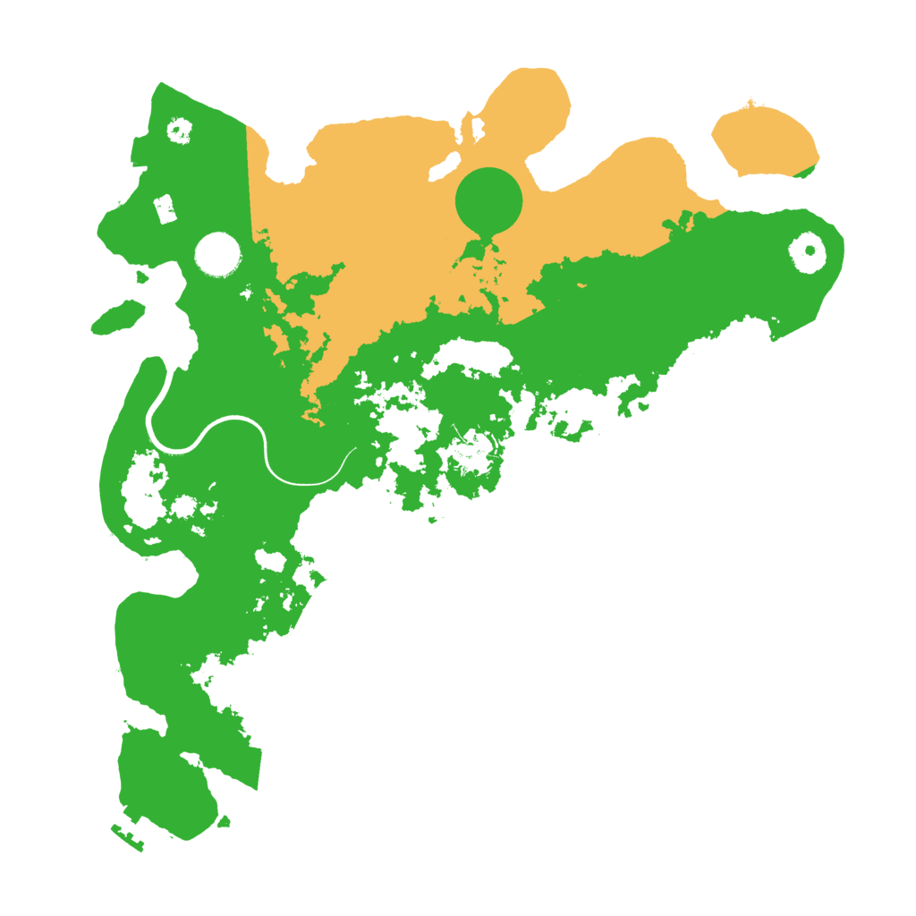 Biome Rust Map: Procedural Map, Size: 3600, Seed: 20402