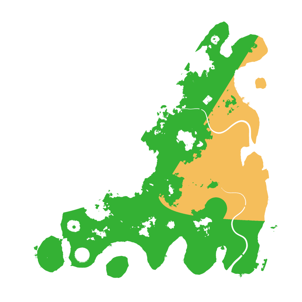Biome Rust Map: Procedural Map, Size: 3600, Seed: 10402