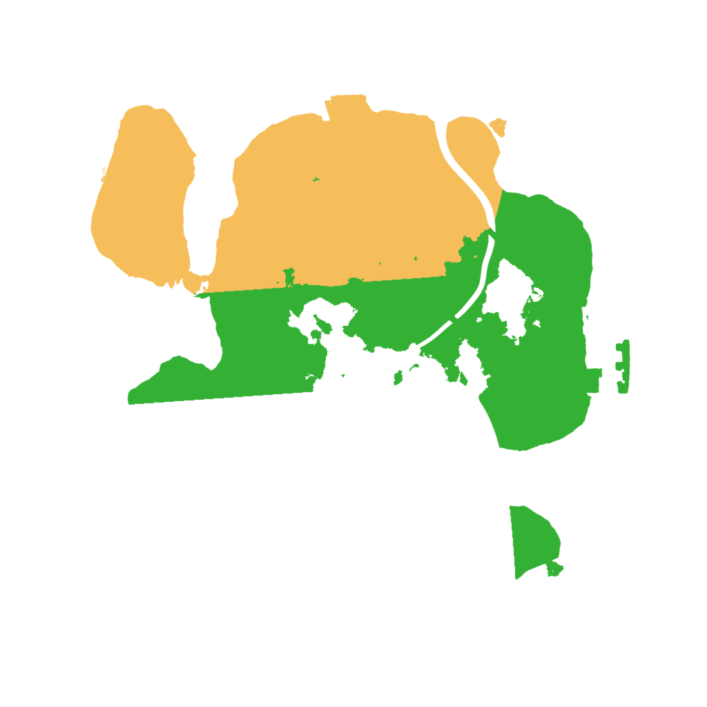 Biome Rust Map: Procedural Map, Size: 2000, Seed: 49686