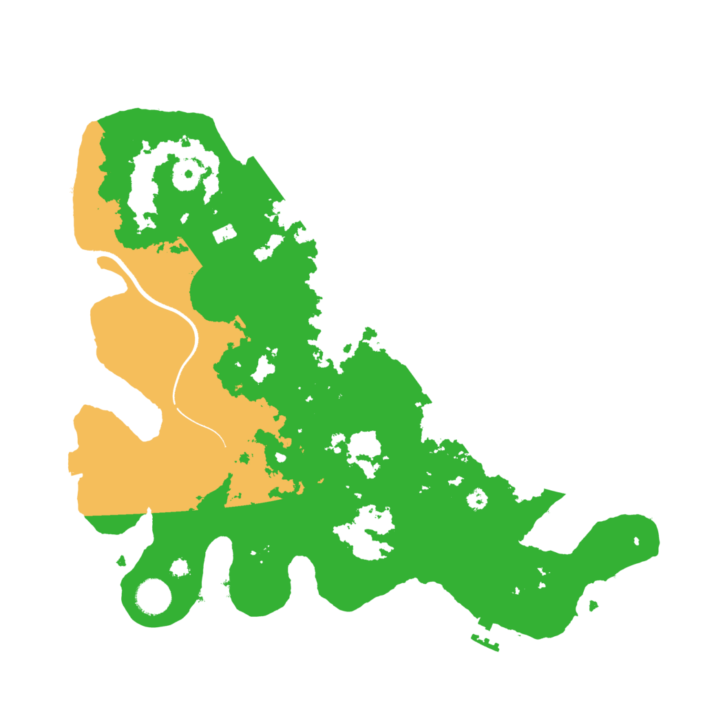 Biome Rust Map: Procedural Map, Size: 3500, Seed: 1020327385