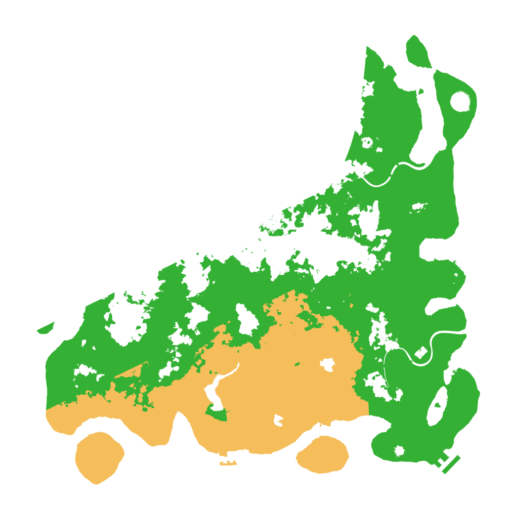 Biome Rust Map: Procedural Map, Size: 4500, Seed: 1268294147