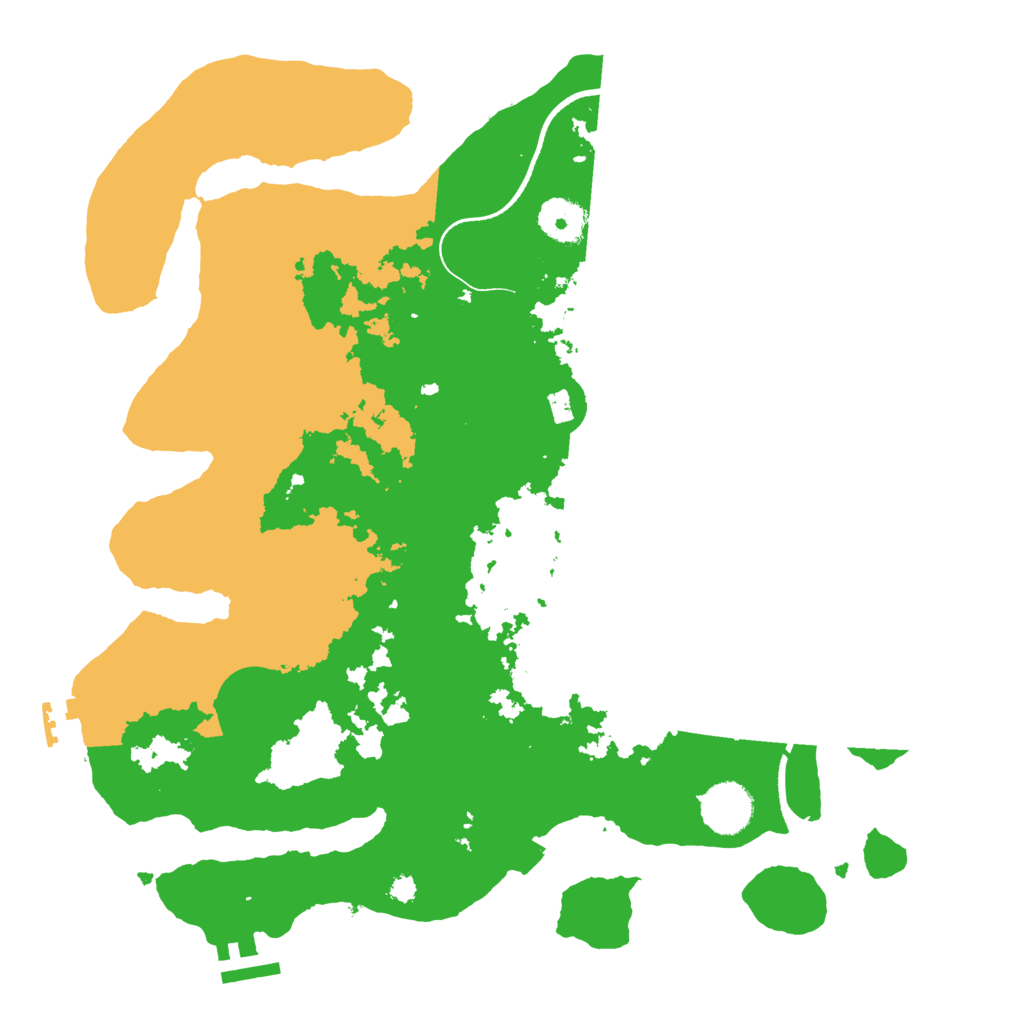 Biome Rust Map: Procedural Map, Size: 3500, Seed: 311579009