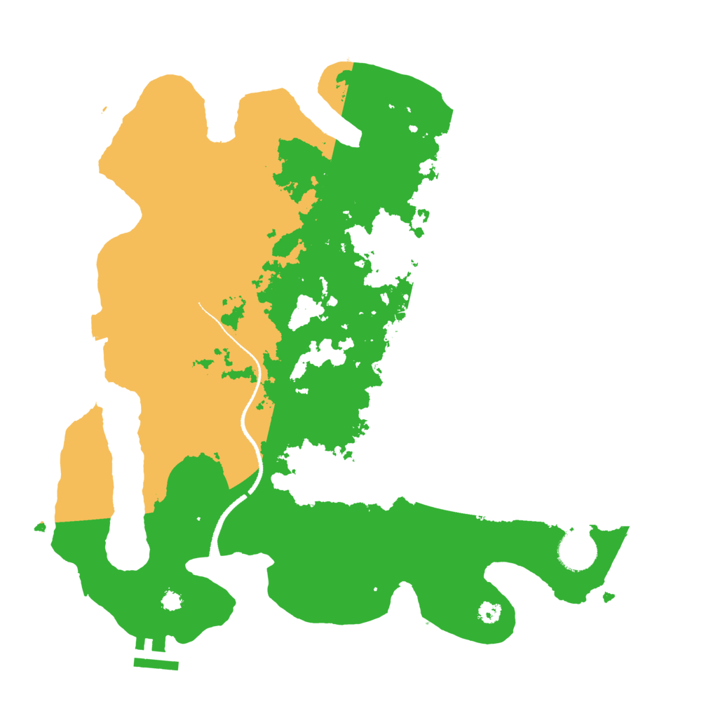 Biome Rust Map: Procedural Map, Size: 3250, Seed: 628629546