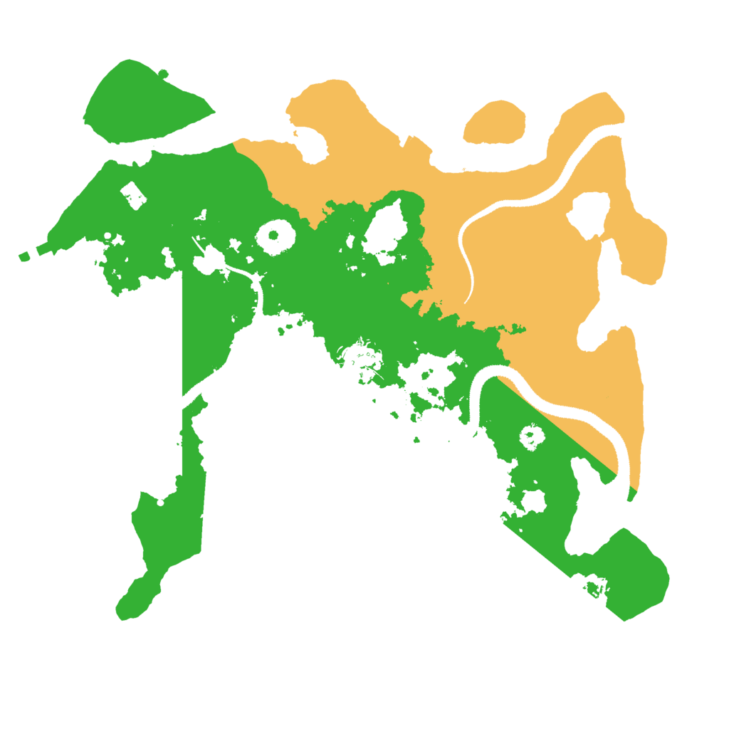 Biome Rust Map: Procedural Map, Size: 3000, Seed: 1080245111