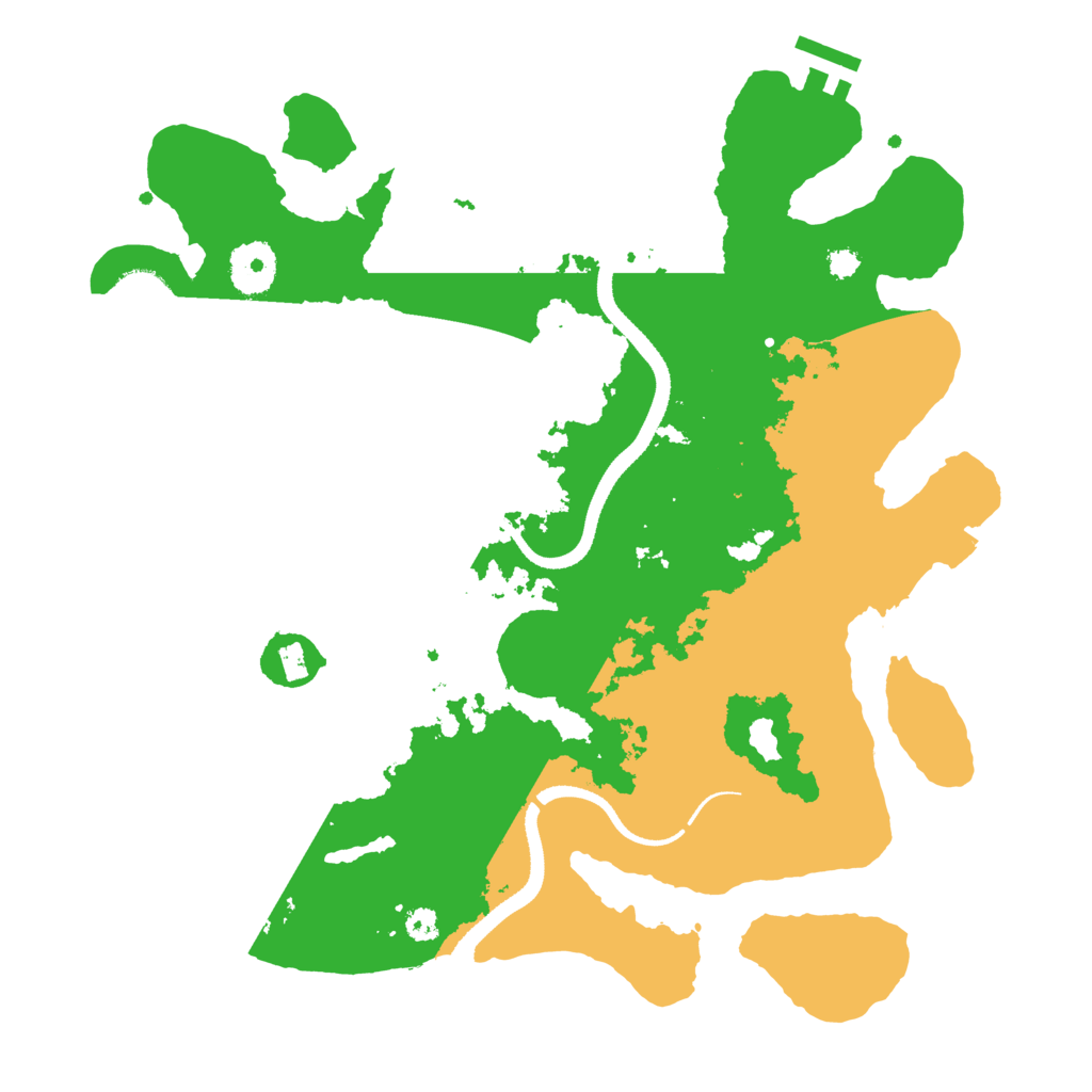 Biome Rust Map: Procedural Map, Size: 3300, Seed: 1492718538