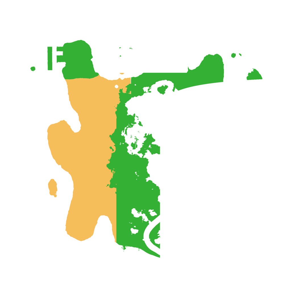 Biome Rust Map: Procedural Map, Size: 2500, Seed: 4994