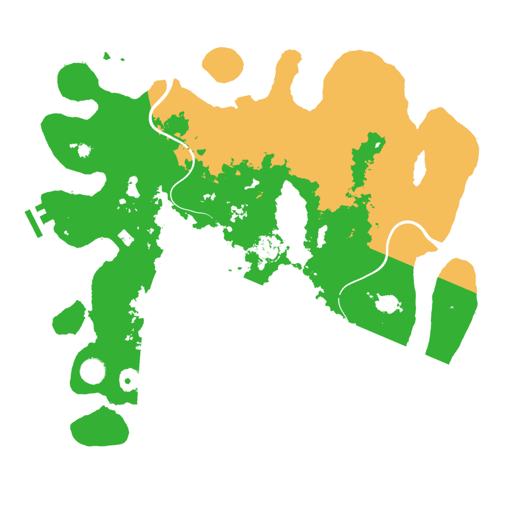 Biome Rust Map: Procedural Map, Size: 3500, Seed: 214560129