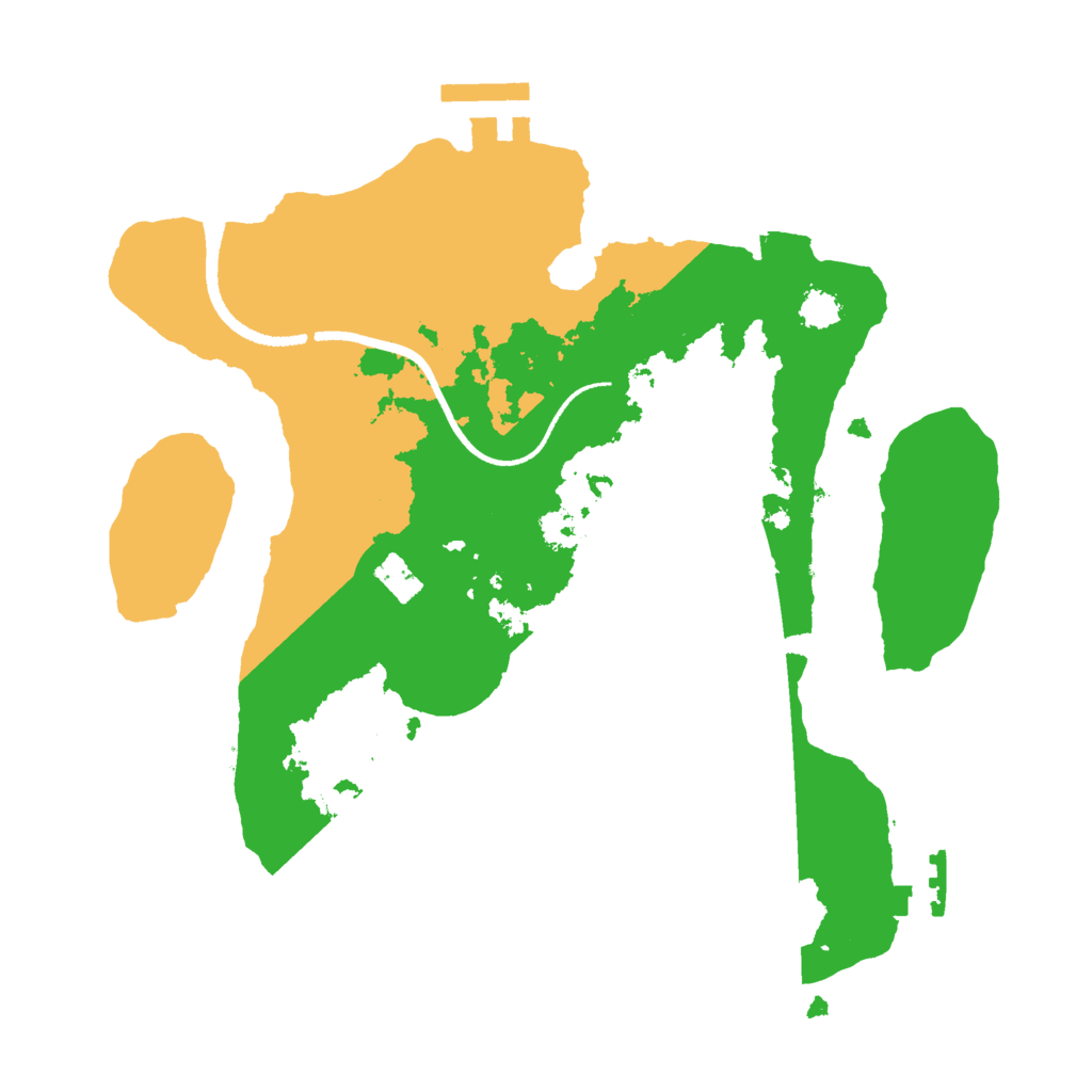 Biome Rust Map: Procedural Map, Size: 2500, Seed: 478813130