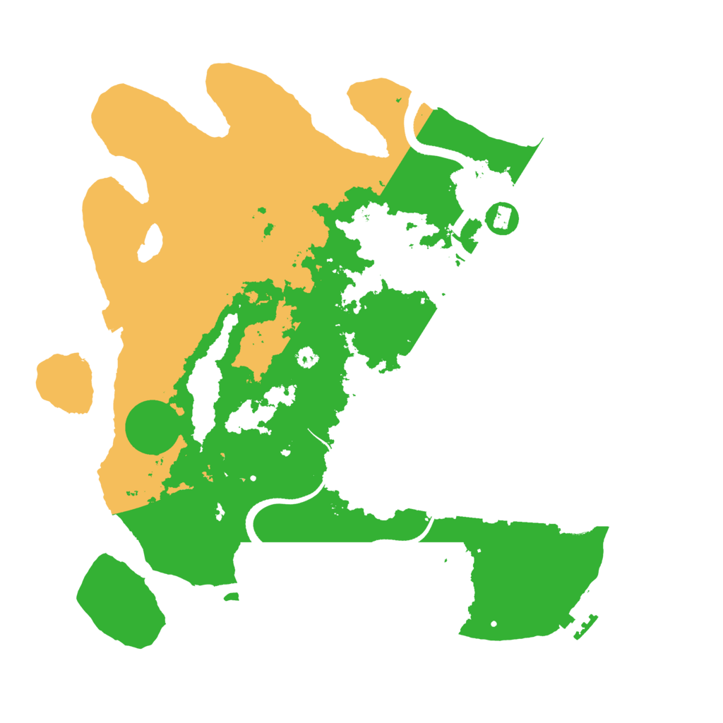 Biome Rust Map: Procedural Map, Size: 3500, Seed: 627210166