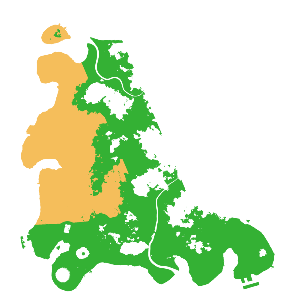 Biome Rust Map: Procedural Map, Size: 3800, Seed: 593467700