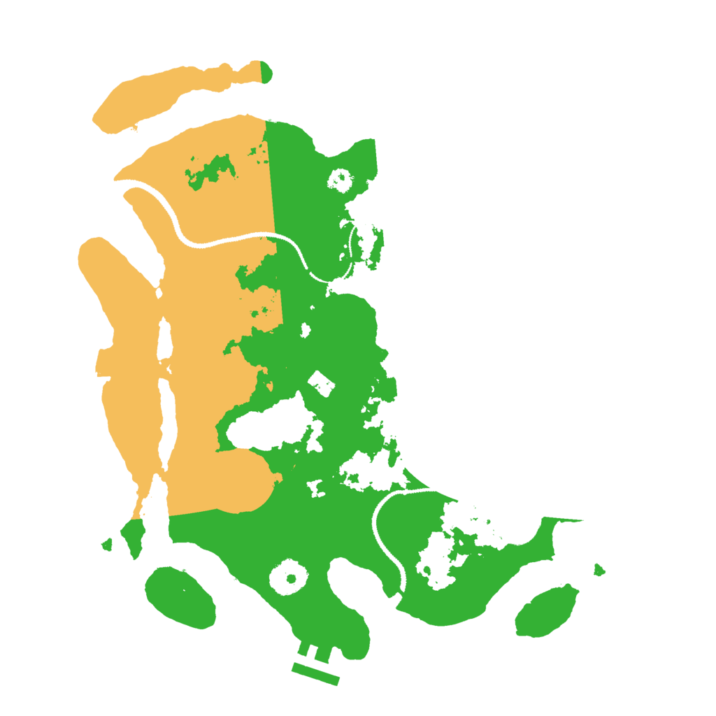Biome Rust Map: Procedural Map, Size: 3000, Seed: 1992562481