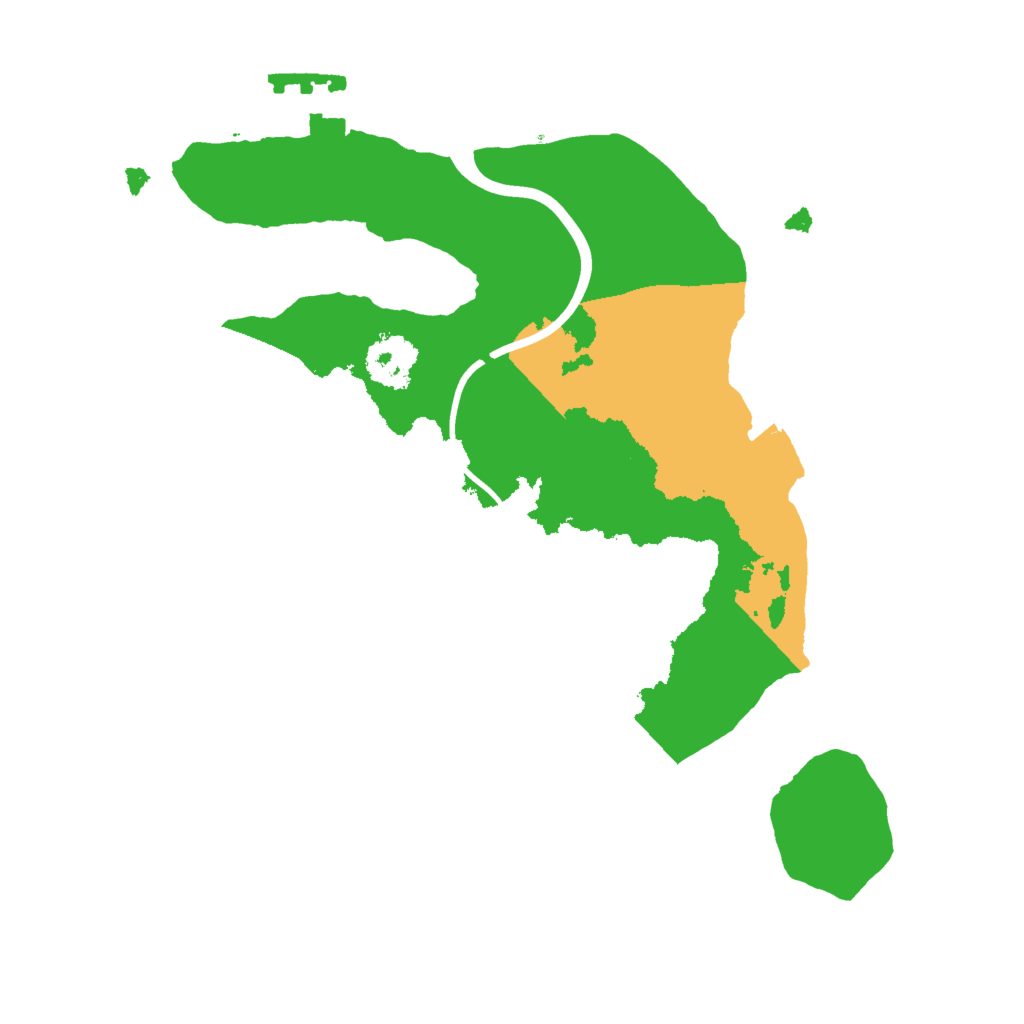 Biome Rust Map: Procedural Map, Size: 2000, Seed: 991490143