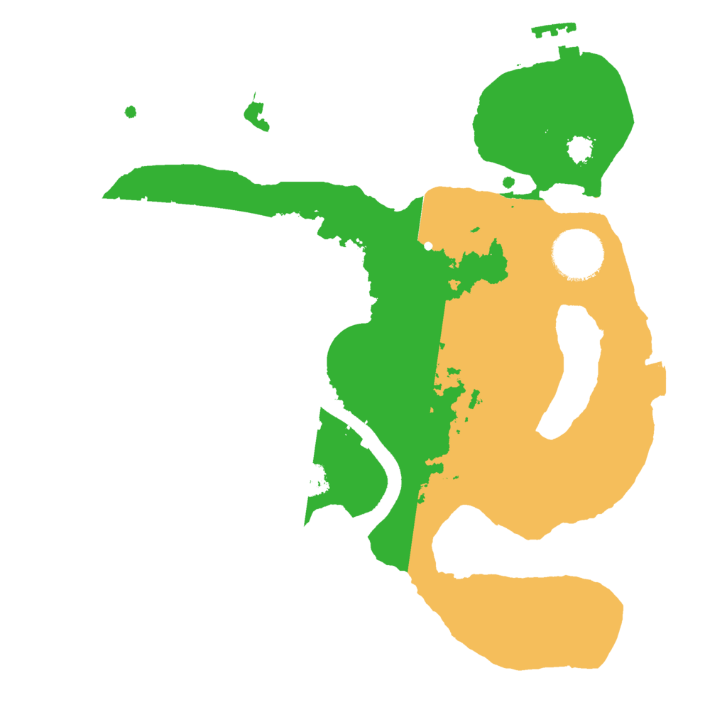 Biome Rust Map: Procedural Map, Size: 2500, Seed: 414662104