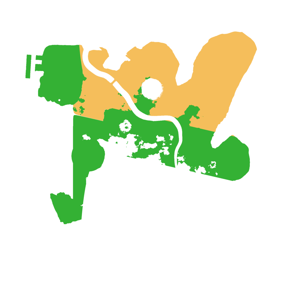 Biome Rust Map: Procedural Map, Size: 2500, Seed: 435750601