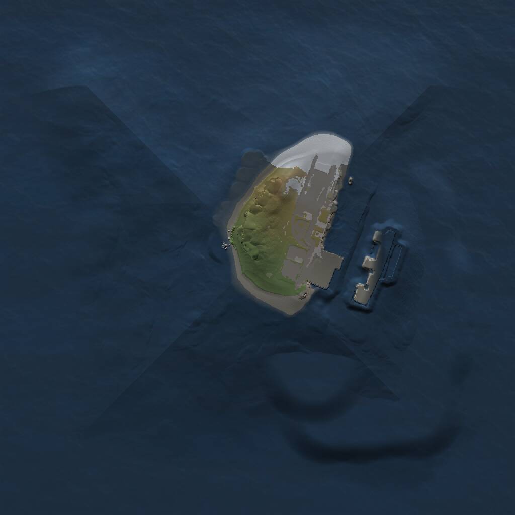 Rust Map: Procedural Map, Size: 1000, Seed: 2563, 2 Monuments