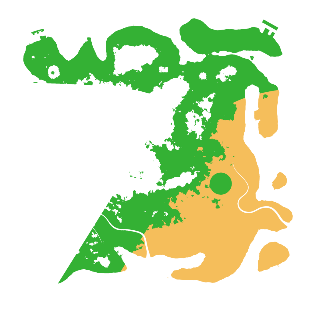 Biome Rust Map: Procedural Map, Size: 3750, Seed: 6500