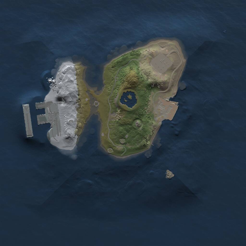 Rust Map: Procedural Map, Size: 1500, Seed: 1654181824, 2 Monuments