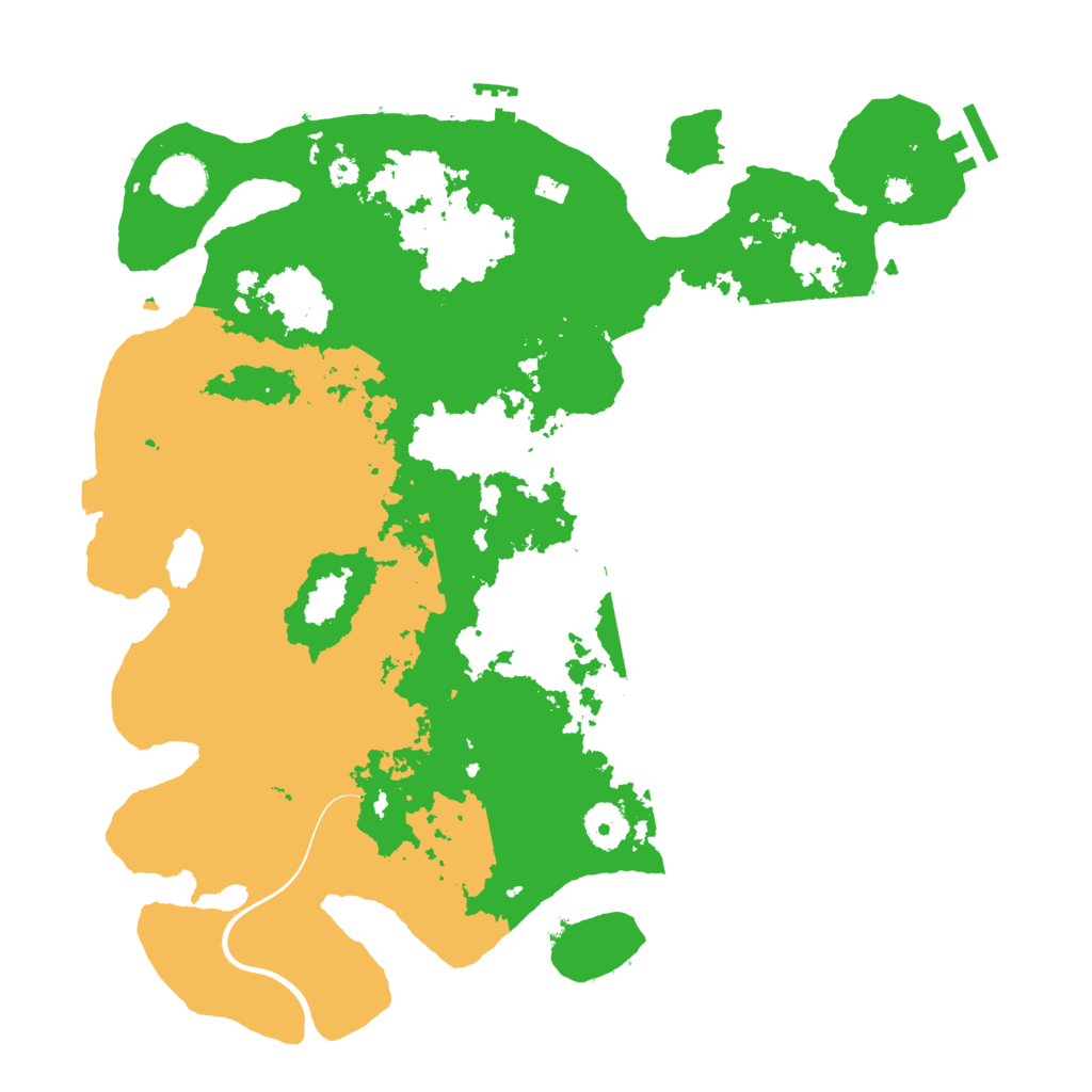 Biome Rust Map: Procedural Map, Size: 3700, Seed: 2045164466