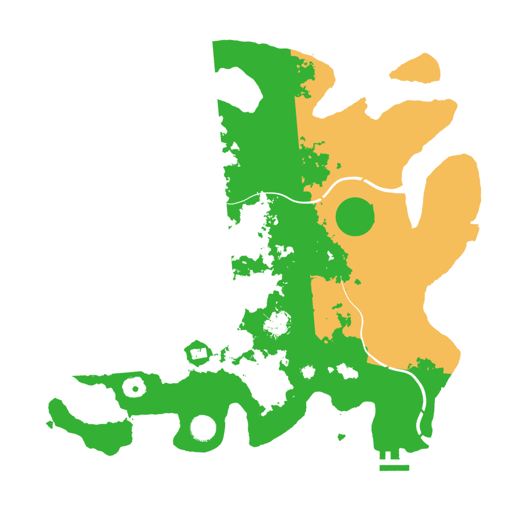 Biome Rust Map: Procedural Map, Size: 3500, Seed: 1846172715