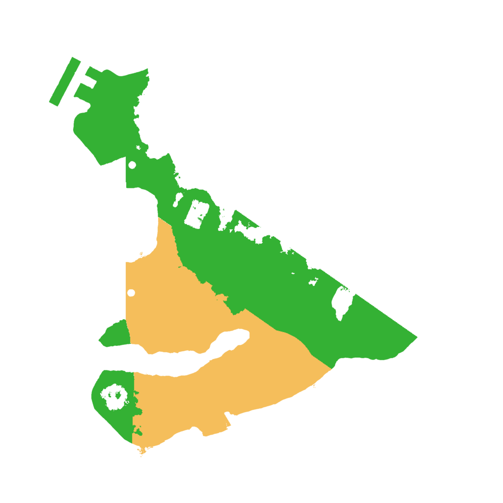 Biome Rust Map: Procedural Map, Size: 2000, Seed: 101657461