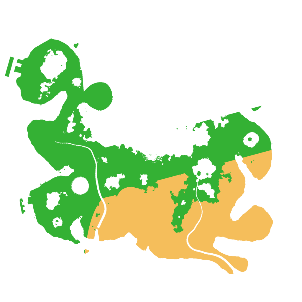 Biome Rust Map: Procedural Map, Size: 3050, Seed: 4500