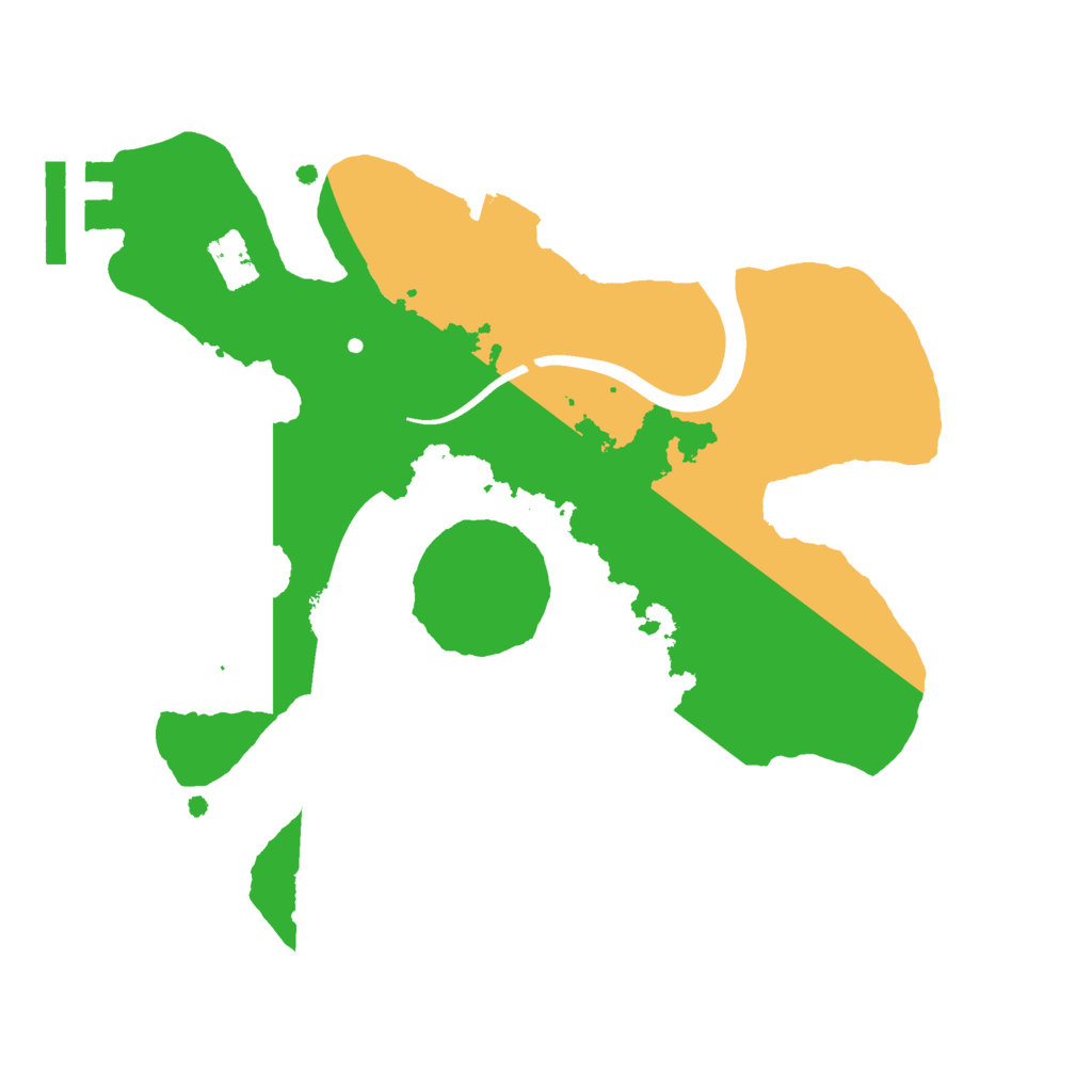 Biome Rust Map: Procedural Map, Size: 2150, Seed: 8675309