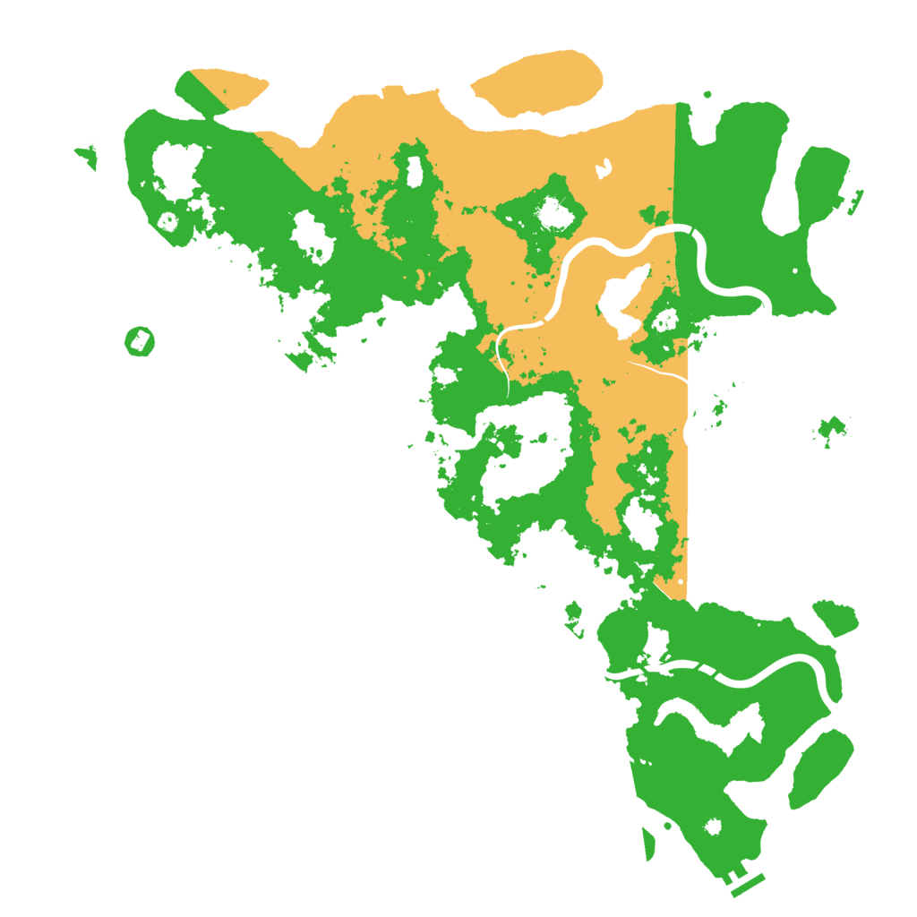 Biome Rust Map: Procedural Map, Size: 5000, Seed: 157447592