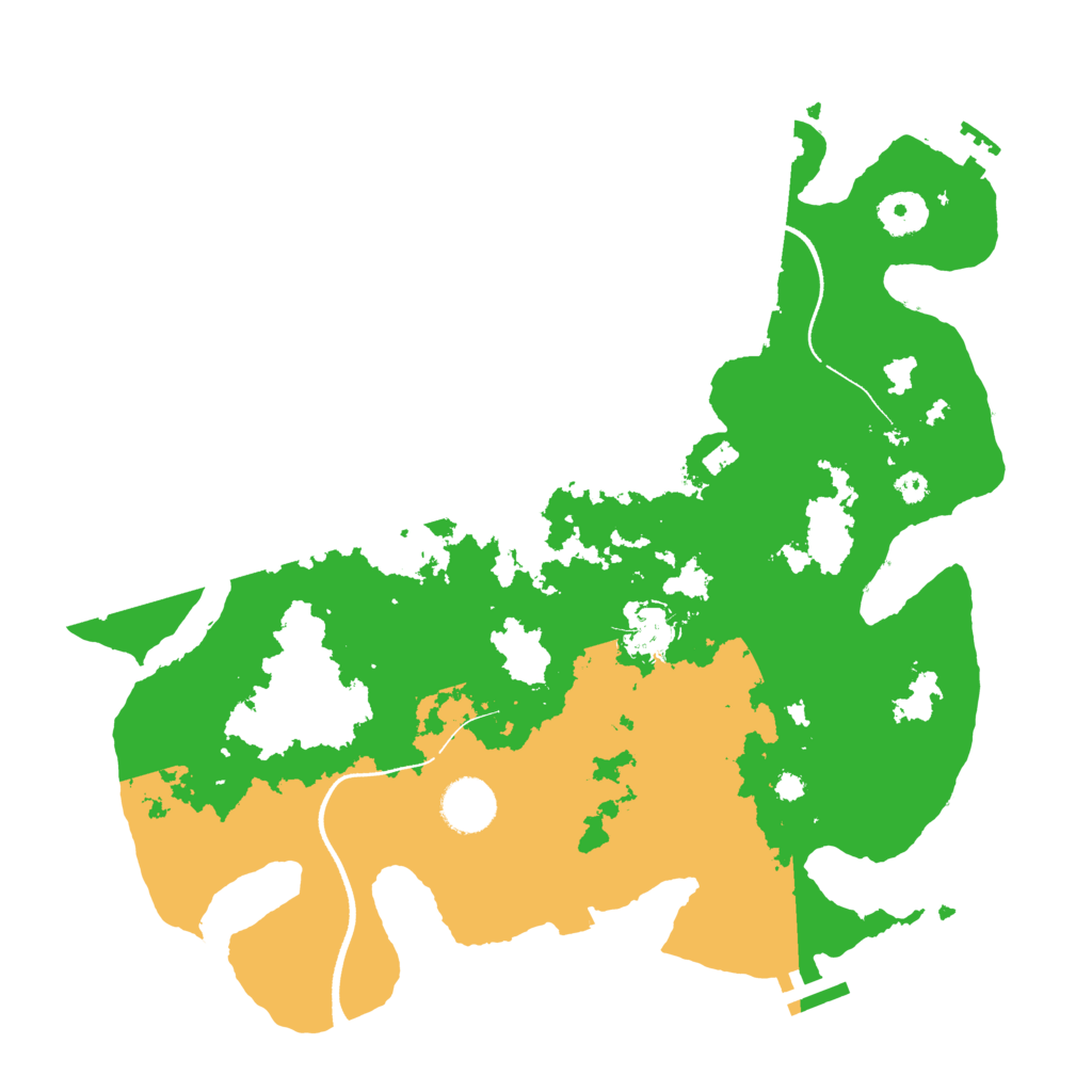 Biome Rust Map: Procedural Map, Size: 3500, Seed: 32259