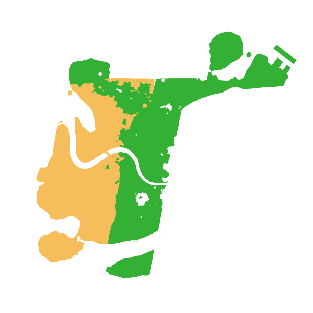 Biome Rust Map: Procedural Map, Size: 2500, Seed: 32879624