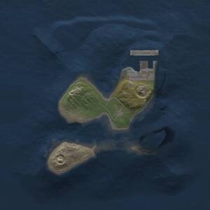 Thumbnail Rust Map: Procedural Map, Size: 1500, Seed: 6464646, 2 Monuments