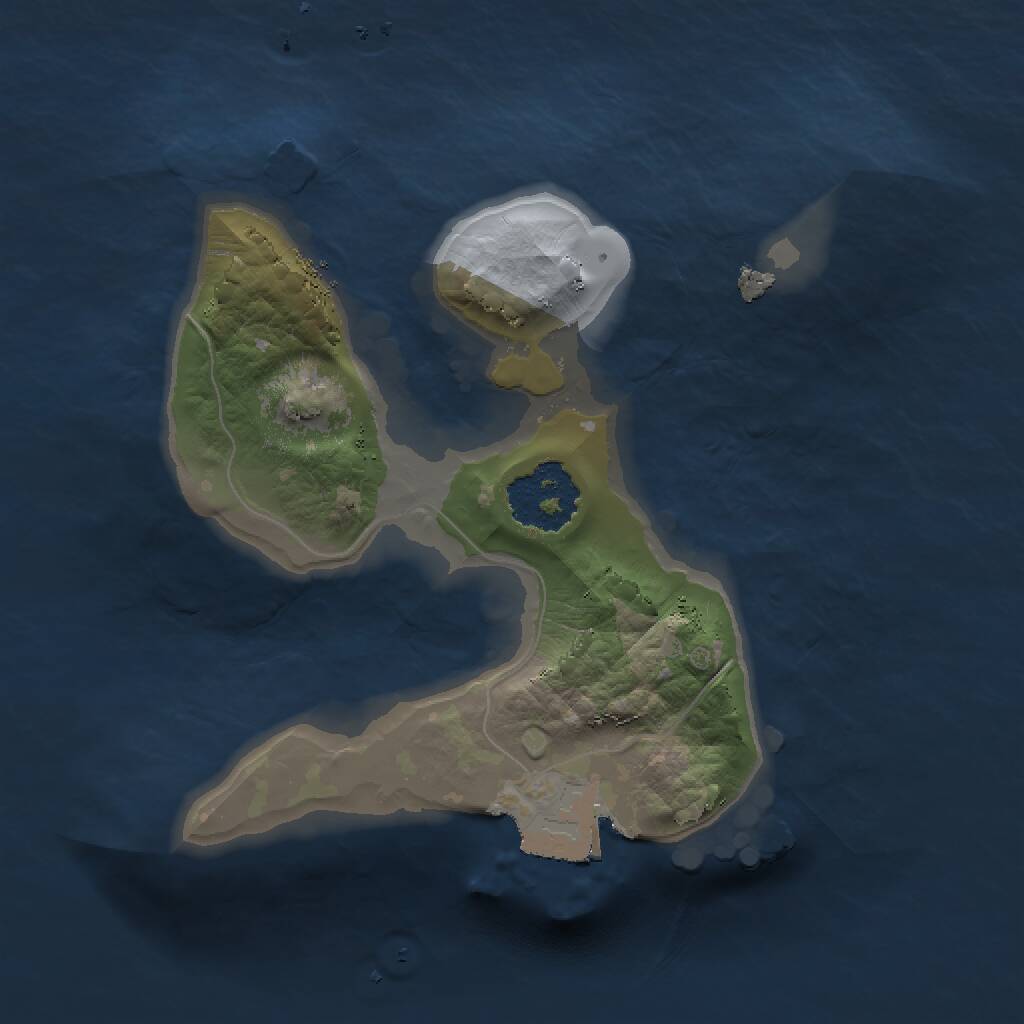 Rust Map: Procedural Map, Size: 1500, Seed: 1122025, 1 Monuments