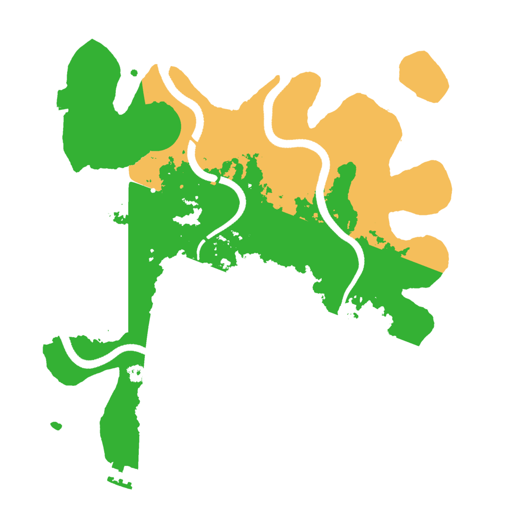 Biome Rust Map: Procedural Map, Size: 3000, Seed: 452345