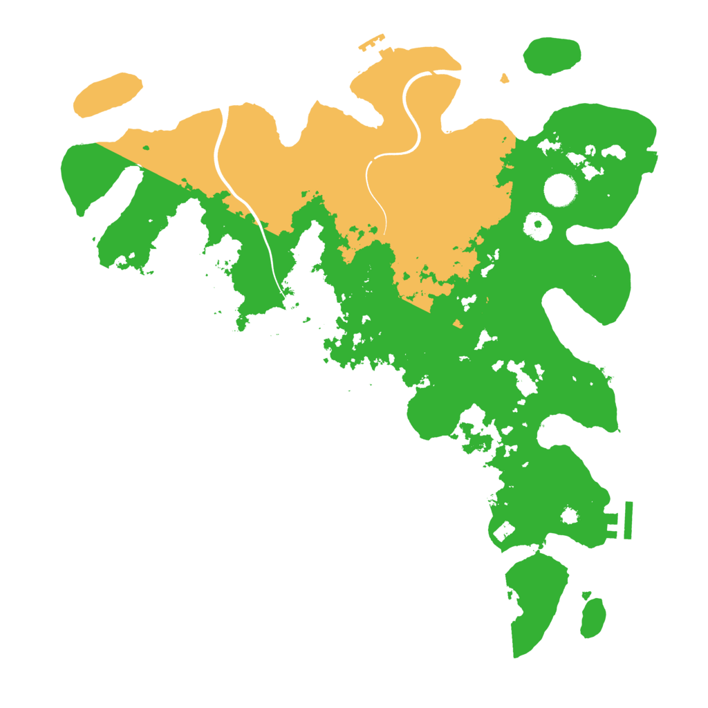 Biome Rust Map: Procedural Map, Size: 3800, Seed: 1337123