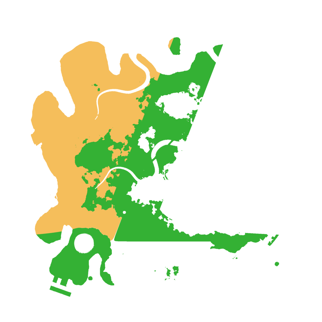 Biome Rust Map: Procedural Map, Size: 3000, Seed: 1229672852