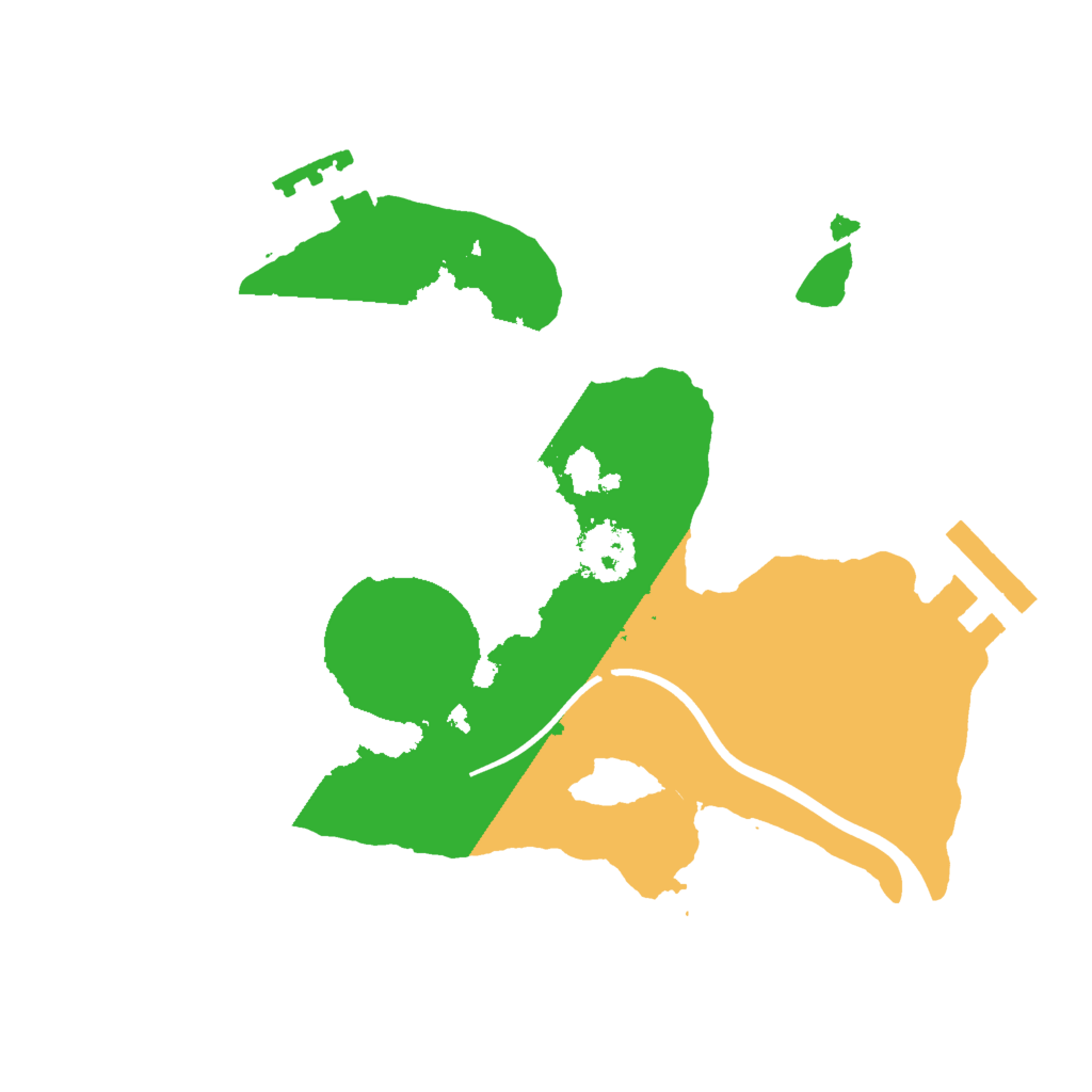 Biome Rust Map: Procedural Map, Size: 2000, Seed: 1095905908